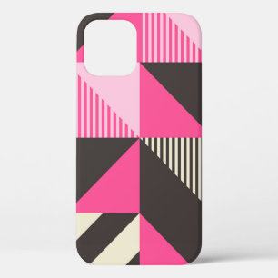Eenvoudige geometrische illustratie met bewerkbare iPhone 12 hoesje