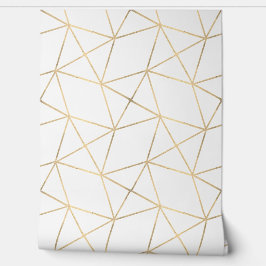 Eenvoudige geometrische moderne classy deco wit en behang
