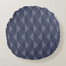 Eenvoudige geometrische patroon ronde kussen