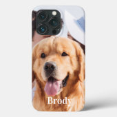 Eenvoudige gepersonaliseerde fotonaam Case-Mate iPhone case (Achterkant)