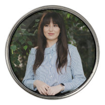 Eenvoudige gepersonaliseerde golfbalmarker met fot