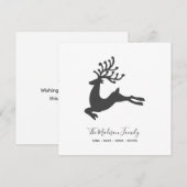 Eenvoudige gepersonaliseerde herten vakantie Kaart (Voorkant / Achterkant)