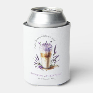 Eenvoudige gepersonaliseerde koffie verjaardag blikjeskoeler