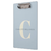 Eenvoudige gepersonaliseerde monogram en naam in b klembord (Links)