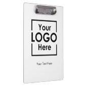 Eenvoudige gepersonaliseerde zakelijke Logo tekst  Klembord (Rechts)