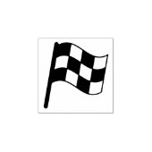 Eenvoudige geruite Racing Flag Mini houten stempel (Afrduk)