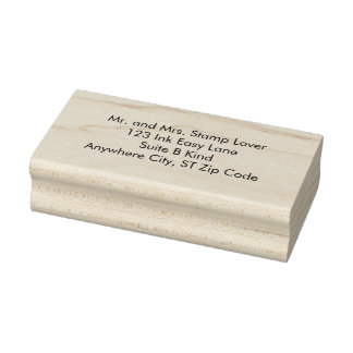 Eenvoudige gewone adresrubberstempels rubberstempel