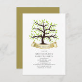 Eenvoudige gezinshereniging save the date (Voorkant / Achterkant)