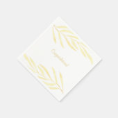 Eenvoudige Gold Leaves Napkins Servet (Hoek)