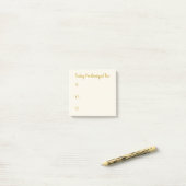 Eenvoudige Gold on Light Beige Gratitude Post-it N Post-it® Notes (Op bureau)