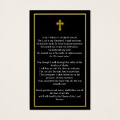 Eenvoudige Gold Photo Sympathy Funeral Card Visitekaartje (Achterkant)