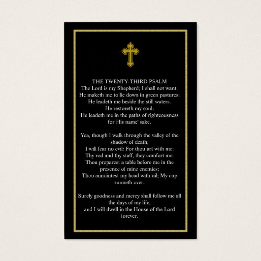 Eenvoudige Gold Photo Sympathy Funeral Card Visitekaartje (Achterkant)
