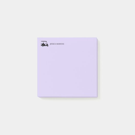 Eenvoudige Golf Fan Persoonlijk briefpapier Post-it® Notes (Voorkant)