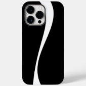 Eenvoudige golven 2 - zwart en wit Case-Mate iPhone case (Achterkant)