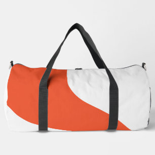 Eenvoudige golven - Sinaasappel en wit Plunjezak