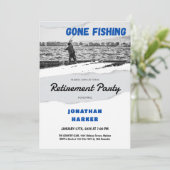 Eenvoudige Gone Vist Pensioenfeest Kaart (Staand voorkant)
