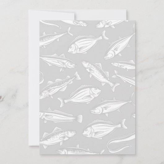 Eenvoudige Gone Vist Pensioenfeest Kaart (Achterkant)