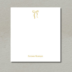 Eenvoudige Gouden Boog Script Aangepaste Naam Scri Notitieblok
