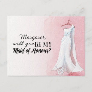 Eenvoudige Gown "Zal je mijn eerbewijs zijn" Kaart