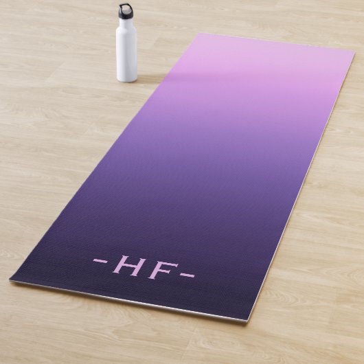 Eenvoudige Gradiënt Monogram  Yogamat (In situ)