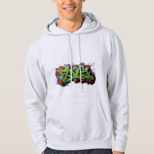 Eenvoudige graffiti hoodie (Voorkant)