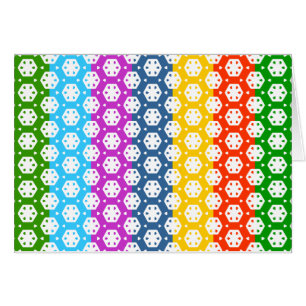 Eenvoudige grafische kaart - Exotic Happy Pattern