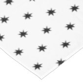 Eenvoudige grafische monochromatische kerstster tafelkleed (Gekanteld)