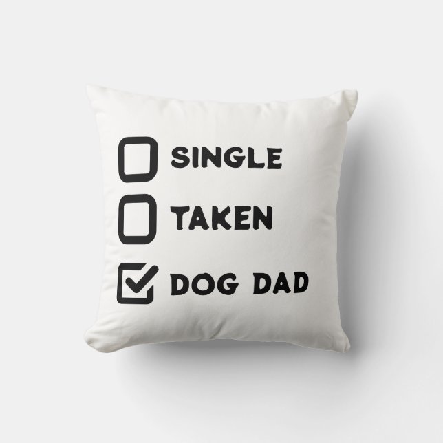 Eenvoudige grappige checkbox single, meegenomen, h kussen (Voorkant)