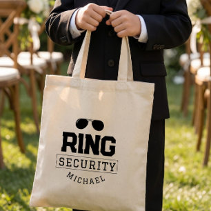 Eenvoudige Grappige Ringbeveiliging Trouw Kind Tote Bag