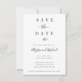 Eenvoudige Greenery Modern slaat de datumkaart op Save The Date (Voorkant)