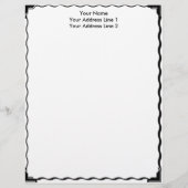 Eenvoudige grens aangepaste briefhoofd (Voorkant)