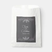 Eenvoudige Grey Line Art Eucalyptus bruiloft gunst Bedankzakje (Voorkant)