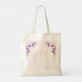 Eenvoudige Grijze Lijn Art Eucalyptus Bruidsmeisje Tote Bag (Achterkant)