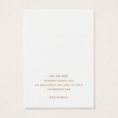 Eenvoudige grijze Linen (afbeelding)-Ketting Displ Visitekaartje (Achterkant)