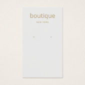 Eenvoudige grijze, moderne, langwerpige schermkaar visitekaartje (Voorkant)