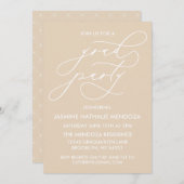 EENVOUDIGE GRILLIGE CALLIGRAFIE AFSTUDEREN UITNODI KAART (Voorkant / Achterkant)