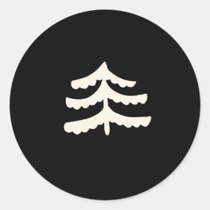 Eenvoudige groenblijvende zwarte moderne Stickers