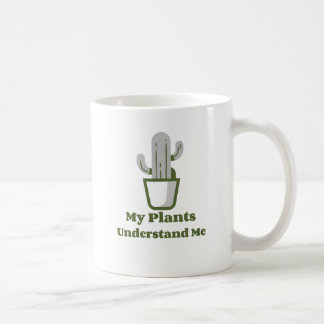 Eenvoudige groene cactussen in potten koffiemok