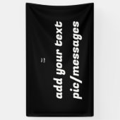 Eenvoudige groene glitter voeg je logo-nummer toe spandoek (Verticaal)