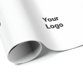 Eenvoudige groene waterverf abstract logo tekst mi cadeaupapier (Rol Hoek)