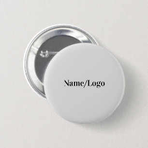 Eenvoudige groene waterverf abstract voeg logo toe ronde button 5,7 cm