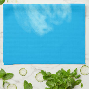 Eenvoudige groene waterverf abstract voeg logo toe theedoek
