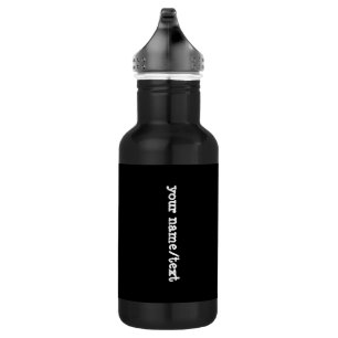 Eenvoudige groene waterverf abstract voeg logo toe waterfles 