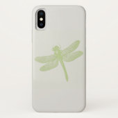 Eenvoudige Grote Groene Gestamde Dragonfly Case-Mate iPhone Case (Achterkant)