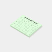 Eenvoudige Habit Tracker notities Post-it® Notes (Schuin)