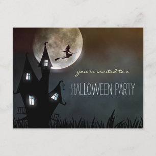 Eenvoudige 'Halloween'-feestelijke of 'Adult'-uitv Kaart