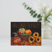 Eenvoudige Halloween-feestuitnodigingen Kaart (Staand voorkant)