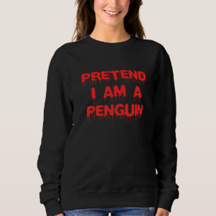 Eenvoudige Halloween Pinguïn Kostuum Doe alsof ik Trui