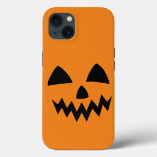 Eenvoudige Halloween Pompoen gezicht spook enge pa iPhone 13 Hoesje