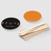 Eenvoudige Halloween Pompoen gezicht spook enge pa Handwaaier (Niet-gemonteerd)